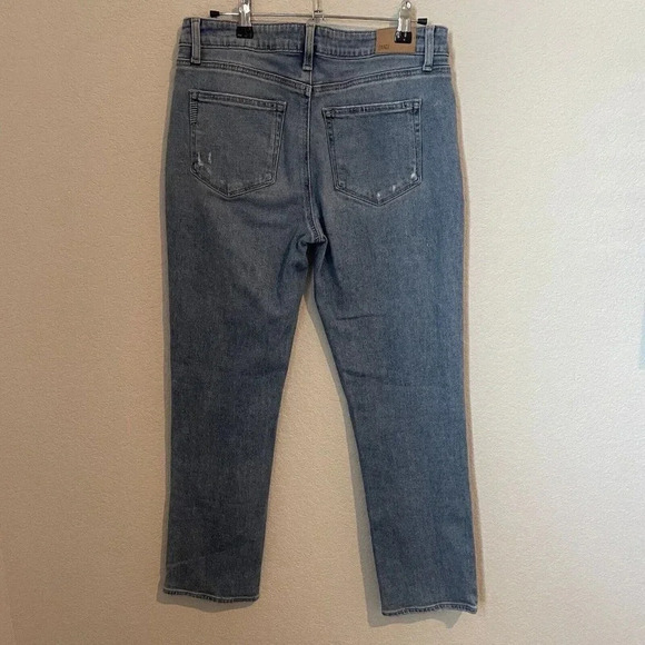 Paige Brigitte Womens Boyfriend Skinny Mid Rise Distressed Jeans Size 28 - Picture 5 of 11